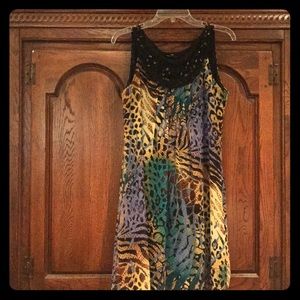 Ronni Nicole Summer dress in Safari print—size 8